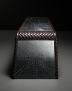 Kapitone Deri Kaplama Aviator Masa - Görsel 5