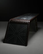 Kapitone Deri Kaplama Aviator Masa - Görsel 8