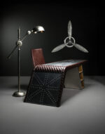 Kapitone Deri Kaplama Aviator Masa