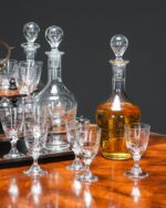 Antika Tantalus, Likör Seti, Fransa, 1900'ler - Görsel 6