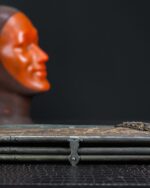 Antika triptik berber aynası, Fransa, 1900'lerin başları - Kod 4295