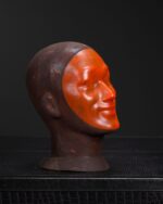 Plastik Turuncu Kafa Heykeli - Görsel 3