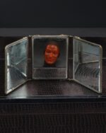 Antika triptik berber aynası, Fransa, 1900'lerin başları - Kod 4295