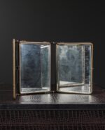 Antika triptik berber aynası, Fransa, 1900'lerin başları - Kod 4295