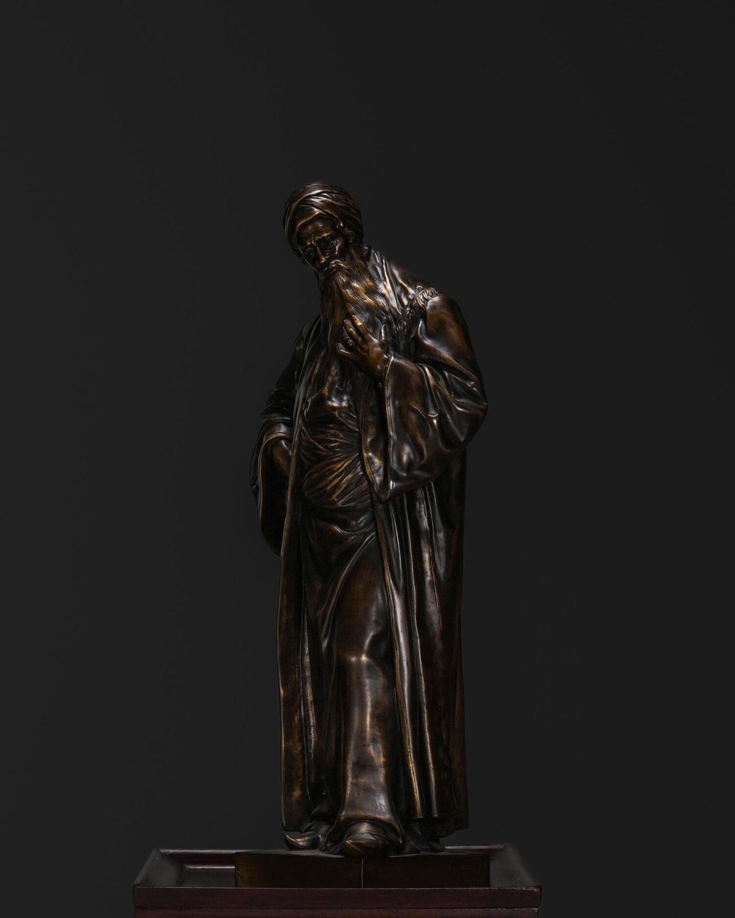 "Nathan The Wise" Bronz Heykel - Görsel 4