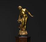"Venüs" bronz heykel, Edouard Drouot (1859-1945)