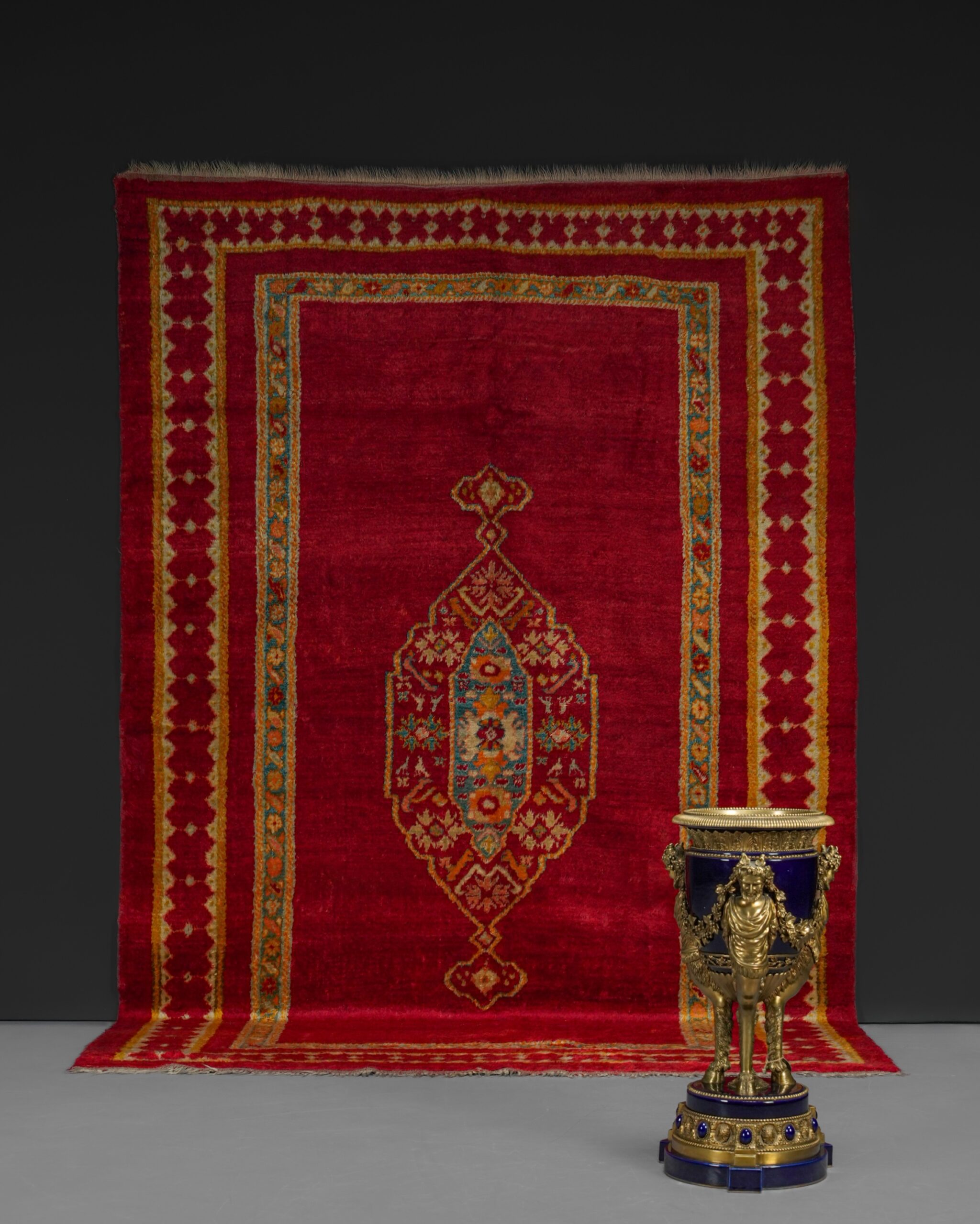 Otto Suadiye | Tiftikli Angora Yün Halı, Uşak, 1890 – Görsel 1 Tiftikli Angora Yün Halı, Uşak, 1890 - Kod 4425
