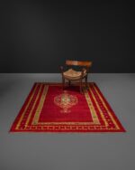 Tiftikli Angora Yün Halı, Uşak, 1890 - Kod 4425