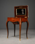 Tahan İmzalı Fransız Antika Dikiş Masası, 1870'ler.