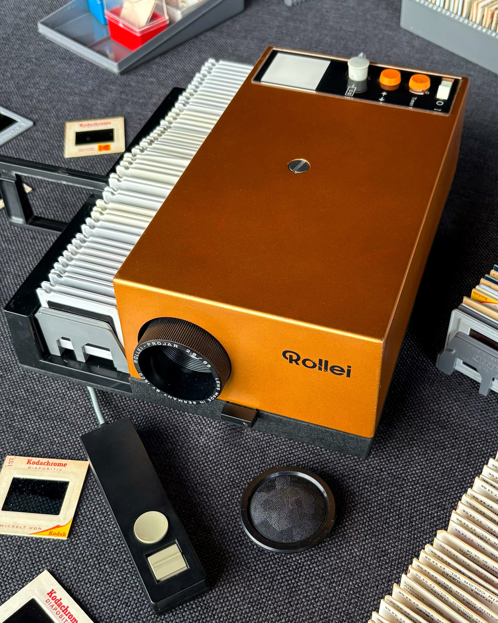 Rollei Dia Projektör Almanya | Vintage Slide Projeksiyon