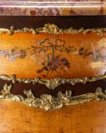 Bronz Aplikeli Vernis Martin Antika Bahü, Fransa, 19. Yüzyıl Sonu - Görsel 9