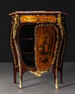 Bronz Aplikeli Vernis Martin Antika Bahü, Fransa, 19. Yüzyıl Sonu - Görsel 2