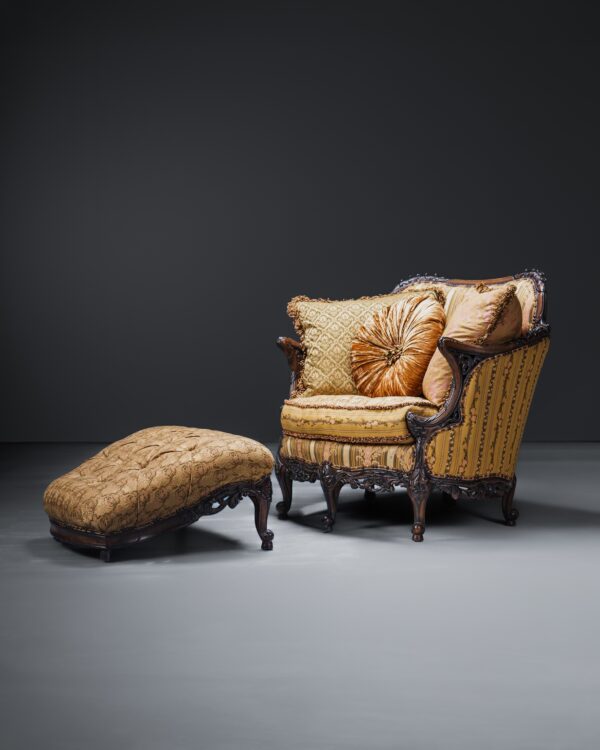 EJ Victor & Carol Hicks Bolton Koltuklar ve Ayak Taburesi - Kod 4466