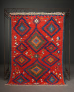 Konya Karapınar Kilim 1980 El Dokuma Yün Kilim