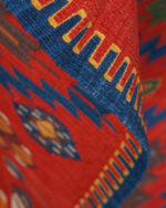 Konya Karapınar Kilim 1980 El Dokuma Yün Kilim - Görsel 4