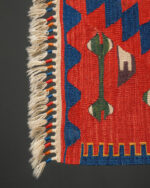 Konya Karapınar Kilim 1980 El Dokuma Yün Kilim - Görsel 5