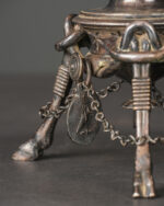 "Et Roma Fvit" Kabartmalı Neoklasik Pirinç Tabak - Görsel 3