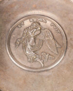 "Et Roma Fvit" Kabartmalı Neoklasik Pirinç Tabak - Görsel 4