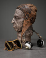 Pilot Gözlüğü ve Kulaklıklı Uçuş Başlığı - II Dünya Savaşı, Kuzey Afrika Cephesi, Alman Ordusu - Görsel 3