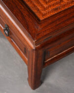 Antika Küçük Komodin Çift – Örgü Desenli Üst Tabla - Görsel 5