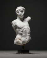 Antik Stil Erkek Torso Heykeli – Alçı Döküm, Fransa, 20. Yüzyıl - Görsel 3