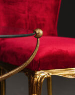 Halat ve Püskül Süslemeli Pirinç Sehpa, İtalya - Görsel 3