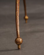 Halat ve Püskül Süslemeli Pirinç Sehpa, İtalya - Görsel 5