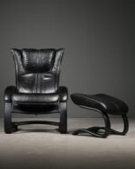 Westnofa Lounge Chair & Ottoman - Norveç Deri Koltuk - Görsel 10