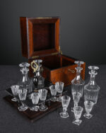 Antika Tantalus, Likör Seti, Fransa, 1900’ler - Görsel 5