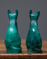 Mısır Tanrıça Kedisi Bastet Heykelleri - Çift - Görsel 2