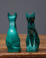 Mısır Tanrıça Kedisi Bastet Heykelleri - Çift - Görsel 4