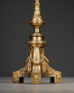 Neoklasik Stil Bronz Lambader - Görsel 7