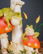 Kurbağa Figürlü Mantar Heykel - Görsel 3