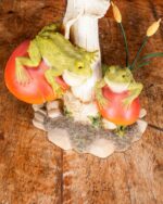 Kurbağa Figürlü Mantar Heykel - Görsel 4