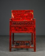 "Shanxi" Sandıklı Kırmızı Çin Konsol - Görsel 7