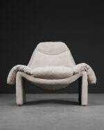 Saporiti P60 Lounge Chairs and Ottoman | Vittorio Introini, İtalya, 1970’ler - Görsel 7