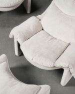 Saporiti P60 Lounge Chairs and Ottoman | Vittorio Introini, İtalya, 1970’ler - Görsel 4