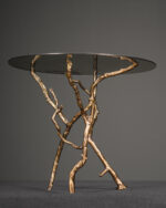 Pirinç Dal Formlu Ayaklı Sehpa - Görsel 4