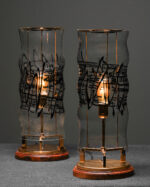 Yüksek Cam Lambalar - Çift