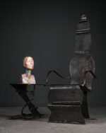 Brutalist Demir Koltuk ve Tabure - Görsel 2