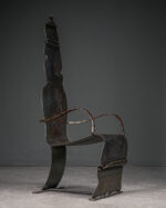 Brutalist Demir Koltuk ve Tabure - Görsel 5