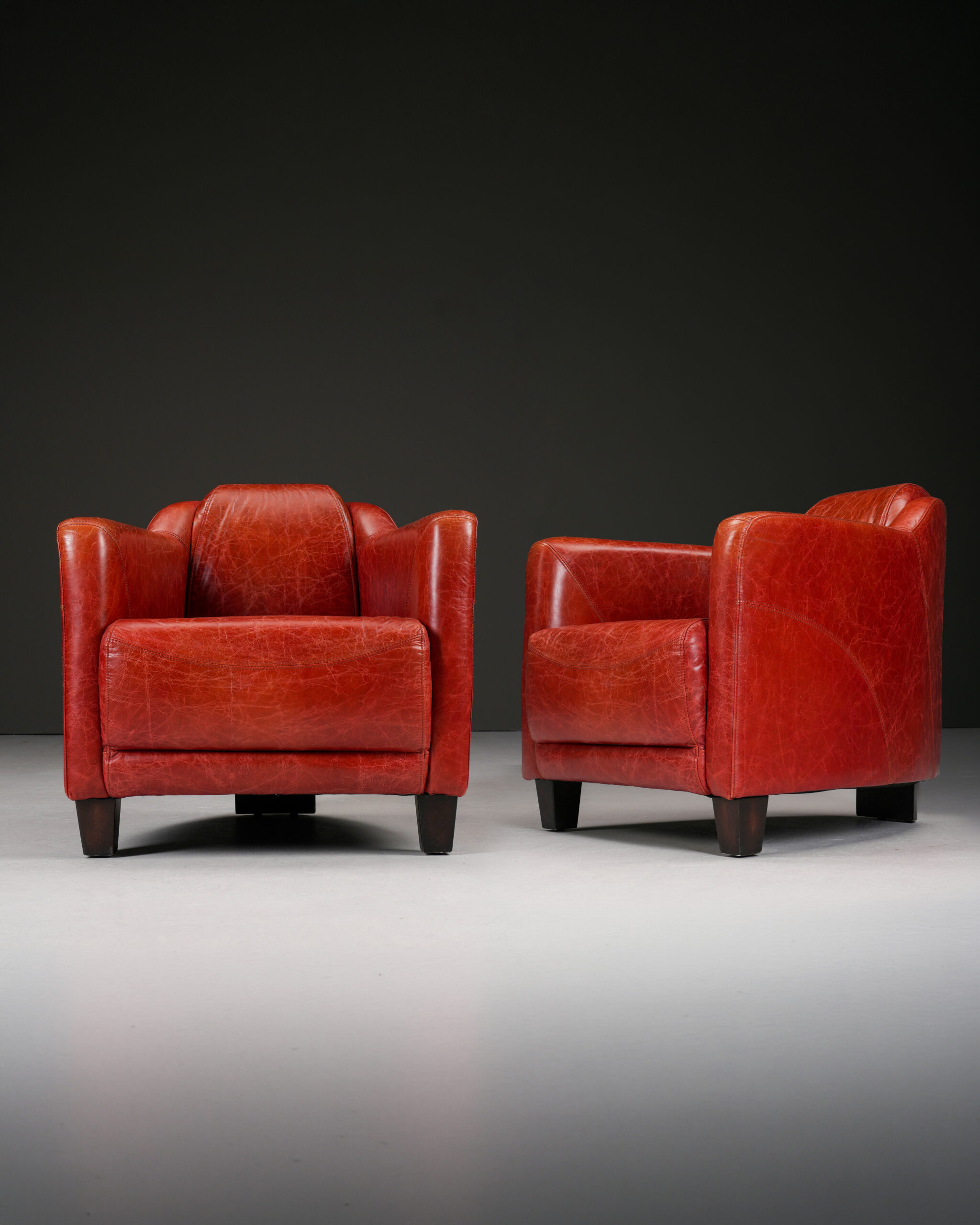 Kırmızı "Rocket Chair" - Çift