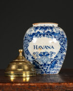 Delft Blue and White "Havana" Tobacco Jar - 19. yüzyıl, Hollanda - Görsel 3