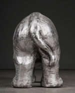 Metal Görünümlü Gergedan Heykeli - Görsel 8