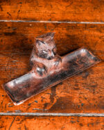 Kedi Figürlü Ahşap Tabak - Görsel 4