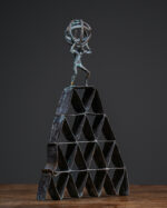 Atlas Figürlü Metal Heykel - Hollanda - Görsel 2