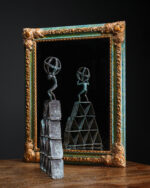 Atlas Figürlü Metal Heykel - Hollanda