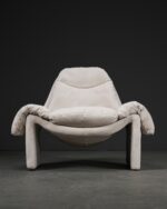 Saporiti P60 Lounge Chairs and Ottoman | Vittorio Introini, İtalya, 1970’ler - Görsel 6