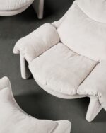 Saporiti P60 Lounge Chairs and Ottoman | Vittorio Introini, İtalya, 1970’ler - Görsel 4