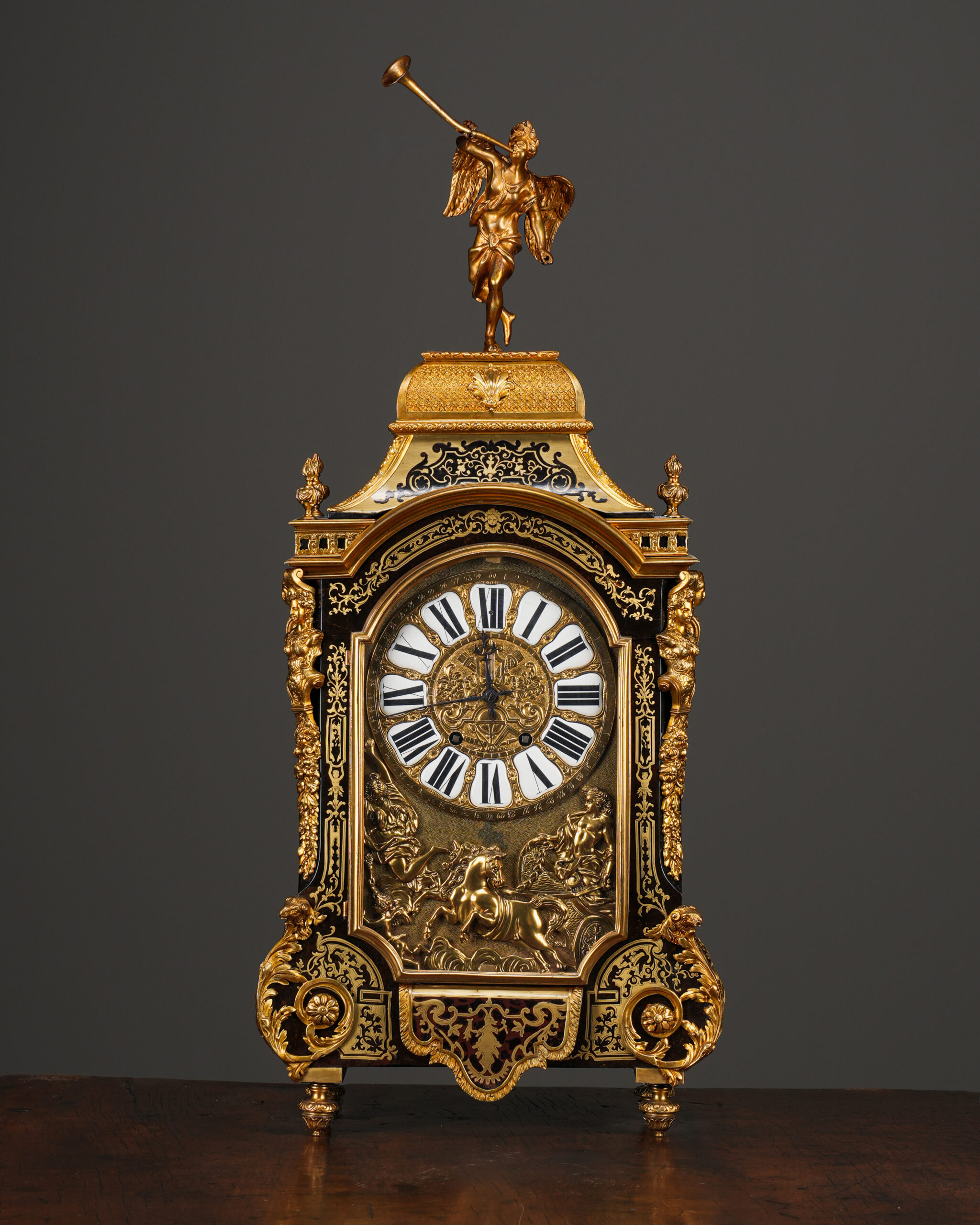 "Antony Bailly à Lyon" Monumental Mantel Clock, 19. Yüzyıl